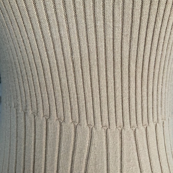 Nordstrom NWOT Wayf Gillian Khaki Ribbed Knit Strap Bodycon Sweater dres… - Picture 8 of 10